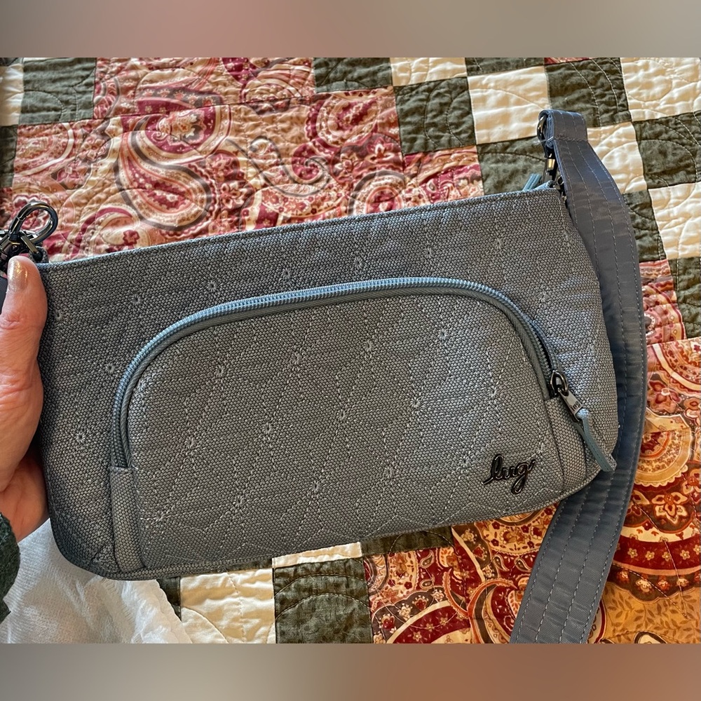 NWOT Lug Flyer Matte Luxe VL Convertible Crossbody Bag Blue Moon